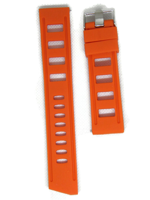 Silicone watch strap